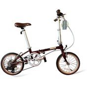 Resim Dahon Boardwalk D7 16 Jant V Fren Katlanır Bisiklet (Bordo) 