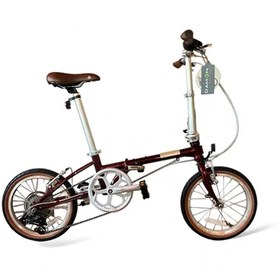 Resim Dahon Boardwalk D7 16 Jant V Fren Katlanır Bisiklet (Bordo) 