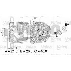 Resim Valeo ALTERNATOR 12 V 150A CITROEN BERLINGO 1,6 HDI 08- C4 1,6 HDI 04- PEUGEOT 308 1,6 HDI 07-X5+3 