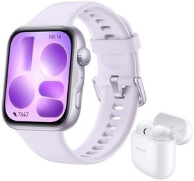 Resim HUAWEI WATCH FIT 5 Akıllı Saat, 1.82″ Ekran, Şık Tasarım, NFC, Düşme Algılama, Uzun Pil Ömrü, Sağlık Yönetimi, 100+ Antrenman Modu, 5 ATM Su Geçirmez, Android & iOS, Mor + FreeBuds SE 2 