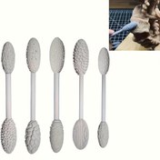 Resim 5 adet Çift Başlı Oval Dokulu Seramik Araçları, Dokulu Desen Oyma İçin, 10 Desen ile Seramik Sanatsal Araçlar, Kolay Modellendirme İçin, Seramik ve Seramik Araçları 
