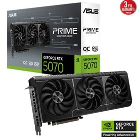 Resim Asus RTX 5070 Prime OC PRIME-RTX5070-O12G 12Gb 192Bit GDDR7 Gaming Ekran Kartı 