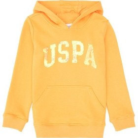 Resim U.S. Polo Assn. Kız Çocuk Kavun Payet İşlemeli Kapüşonlu Basic Sweatshirt 50314312-VR244 