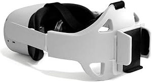 Resim Immersant Head Strap with Battery Holder for Oculus Quest 2 - Accessories for Oculus Quest 2 - Adjustable Headband with Built-in Power Bank Clamp Bracket - for Power Banks Up to 2.8" Width 