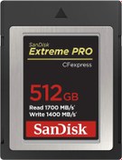 Resim Sandisk Extreme PRO CFexpress SDCFE-512G-GN4NN  512GB 1700MB/s Type B XQD 4K Hafıza Kartı 