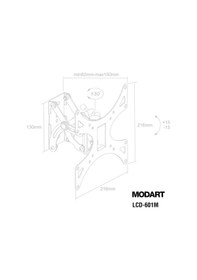 Resim Modart Lcd 601M Led/Lcd Tv Duvar Askı Aparatı 23 42İnç 