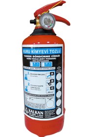 Resim POYRAZ Yangın Tüpü Söndürücü 1kg 2 Yıl Garantili 2025 Üretim 2029 Tekrar Dolum Tuv-türk Uyumlu 