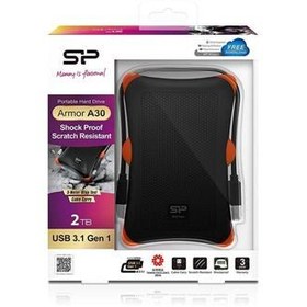 Resim Silicon Power Armor 2 TB 2.5 A30 Usb 3.0 Sıyah 