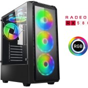 Resim Xaser XSR311 I5 4590 16GB Ram 256GB SSD 8gb RX580 Ekran Kartı Masaüstü Oyun Bilgisayarı 