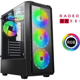 Resim Xaser XSR311 I5 4590 16GB Ram 256GB SSD 8gb RX580 Ekran Kartı Masaüstü Oyun Bilgisayarı 