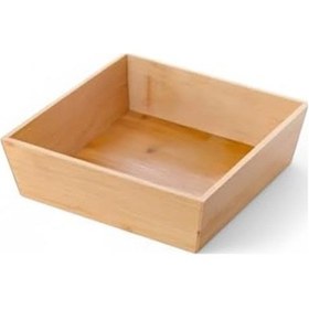 Resim Bambu Lüx Kare Orta Boy Ekmeklik-meyvelik 19cm, Bambu Ekmeklik Kare Orta Boy 19cm 