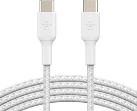 Resim Belkin Type-C to Type-C Örgülü Kablo 1 Metre (İkili Paket) - Beyaz 