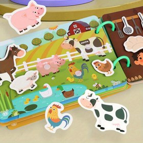 Resim Çocuklar için interaktif eğitici kitap, yırtılabilir çıkartmalarla el becerilerini geliştirme, bilişsel yetenekleri artırma ve beyin gücünü güçlendirme, eğitim malzemeleri 