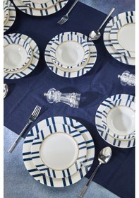 Resim Cooker 24 Parça Porselen Yemek Takımı Ckr4163 Lacivert 