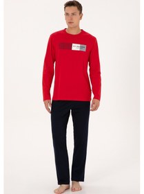 Resim U.s. Polo Assn. Erkek Kırmızı Pijama Takım 50318597-vr030 Kırmızı 