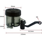 Resim Sones Motosiklet Modifiye Parçaları Ön Fren Yağı Sıvı Yağ Bardağı Doğrudan Pompa Evrensel Yağdanlık Şeffaf 