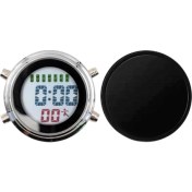 Resim Elaccent Su Geçirmez Mini Çalar Saat Motosiklet Yat Tekne Dijital Saat Gümüş-Siyah(Yurt Dışından) 