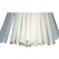 Resim Şeffaf Sıcak Silikon Çubuğu, 32 Adet ince Mum Silikon 