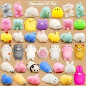 Resim 10 Adet Sevimli Squishy Hayvan Oyuncak Seti, Karışık Renkli PVC Yavaş Yükselen Doldurulmuş Hayvanlar, Parti Hediyeleri, Hediye Çantası Dolguları, Doğum Günü Hediyeleri İçin Mini Oyuncak Koleksiyonu 