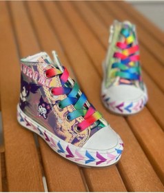 Resim Surpie Shoes Kuromi Kız Çocuk Ayakkabı, Kuromi Convers, Kız Çocuk Günlük Ayakkabı (31-35 NUMARA ARALIĞI IŞIKSIZDI 