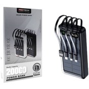 Resim Protech Pro-L11 20000 mAh Güneş Enerjili Power Bank 