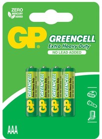 Resim Gp Greencel R03 Aaa Boy İnce Çinko Kalem Pil 4'lü Paket Gp24g U4 