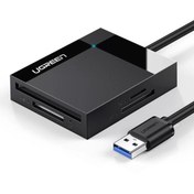 Resim Ugreen Usb 3.0 Sd, Micro Sd, Ms, Cf Kart Okuyucu 50 Cm 