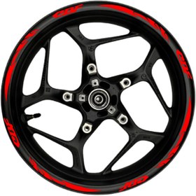 Resim TheSpaceCar CBF kırmızı yazılı kırmızı pençe Uyumlu şeritli 