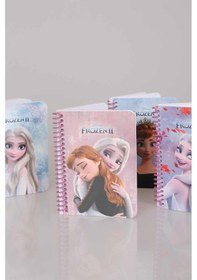 Resim Lisanslı Frozen Elsa Çizgili Not Defteri / Bloknot 80 Yaprak 