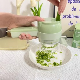 Resim gmbin Elektrikli El Tipi Sebze Dilimleyici - USB Şarj Edilebilir, Çok Fonksiyonlu Mutfak Aleti, Sarımsak, Soğan ve Daha Fazlası Dilimleme, Rendeleme ve Doğrama İçin - Dayanıklı ABS Malzeme, 36V Güvenli Çalışma, Ev Yemekleri İçin Mükemmel, Sebze Dilimleyici ve Doğrayıcı, Gmbin 