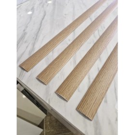 Resim Ors Yapı Orsa Yapı Parke Eşik Çıtası Kendinden Silikonlu Yapışkanlı Meşe Renkli Alüminyum Profil 90 Cm/ 4 Adet. 