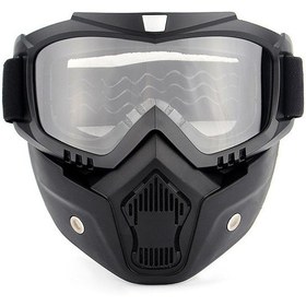 Resim Eternal Luck Motosiklet Yüz Maskesi Şeffaf 