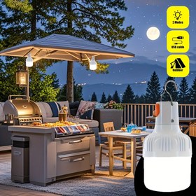 Resim 2025 Açık Şarj Edilebilir LED Feneri, 400mAh Lityum Pil, USB Şarj, Taşınabilir saç tokası Işığı Aile Yemeği, Piknikler, Acil Durumlar, Kamp, Balıkçılık, Ev Dekoru, Şükran Günü, Sevgililer Günü 