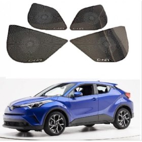 Resim Toyota C-Hr 2016-2019 Hoparlör Kaplama Tıtanyum Sıyah 