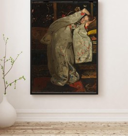 Resim George Hendrik Breitner - Beyaz Kimono İçindeki Kız Fine Art Baskı - Hahnemühle Matt Fibre / 40x50 / Eseri Baskı Ölçüsüne Ortala (Beyaz kenar olsun / Eserden kırpılmaz) 