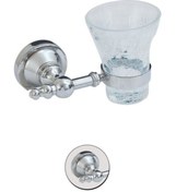 Resim Maya Ottoman Chrome Montajlı Diş Fırçalık C Cam %100 Pirinç 