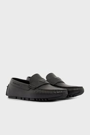 Resim Emporio Armani Hakiki Deri Logolu Ayakkabı Erkek AYAKKABI EM004324 AF21908 UC001 