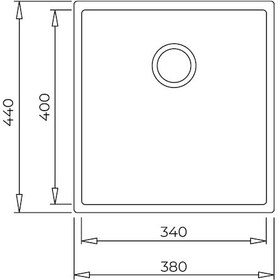 Resim Teka Square 34.40 Tg Tek Hazneli Tezgahaltı Tegranite Eviye - Avena Bej - 115230032 