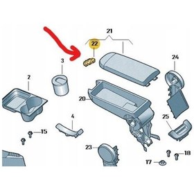 Resim Kol Dayama Açma Mandalı Vw Polo 3B0868445 