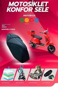 Resim Motobros Rks Azure 50/50 ile uyumlu Pro Konfor Sele Ve Sele Kılıfı Visco Sünger (Kılıf Hediyeli) 