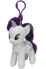 Resim TimeStart Ty My Little Pony Rarity Peluş Anahtarlık 