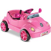 Resim Mondial Babyhope 406 Rally Pedallı 3 - 5 Yaş Çoçuk Araba Pembe 
