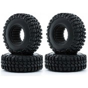 Resim Ruicoo 1/24 Axial Scx24 Rc Araçları İçin 4 Adet Kauçuk Lastik Seti 54mm Çap, 18mm Genişlik 