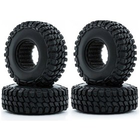 Resim Ruicoo 1/24 Axial Scx24 Rc Araçları İçin 4 Adet Kauçuk Lastik Seti 54mm Çap, 18mm Genişlik 