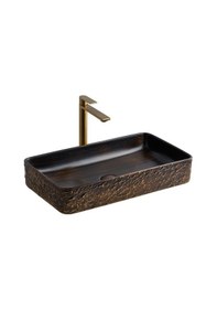 Resim Lena E-4061K Tezgah Üstü Porselen Lavabo 