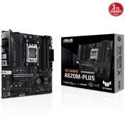 Resim Asus A620M-Plus AMD A620 AM5 DDR5 6400 MHz Gaming Anakart 