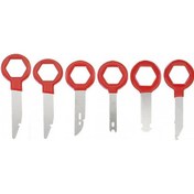 Resim Koodmax Araba Radyo Oto Teyb Cd Çalar Sökme Çıkartma Aparatı Plastik Kaplama Sap Metal Gövde 6 Adet 