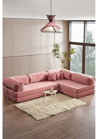 Resim Legom Petek Aktivite Koltuğu Yatak Olabilen Çok Amaçlı Kanepe L Koltuk Pudra Pudra 