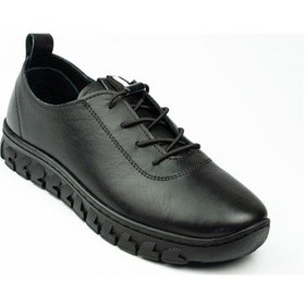 Resim Voyager 9050 Siyah Deri Günlük Kadın Ayakkabı 001 