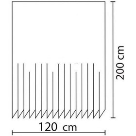 Resim Zethome Tropik Banyo Duş Perdesi 4131 Tek Kanat 1x120x200 Çok Renkli 